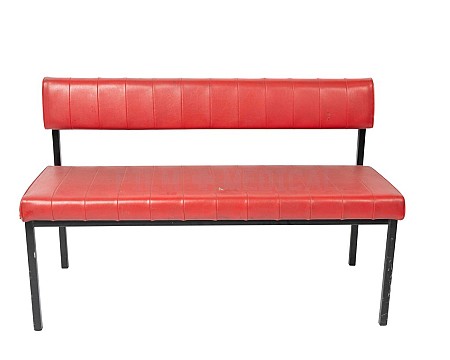 Red Waiting Room Bench 